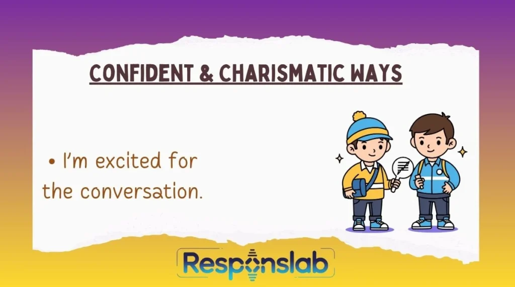Confident & Charismatic Ways