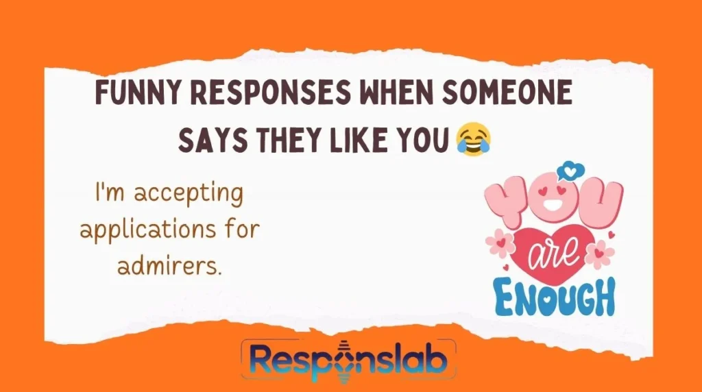 Funny Responses When Someone Says They Like You 😂