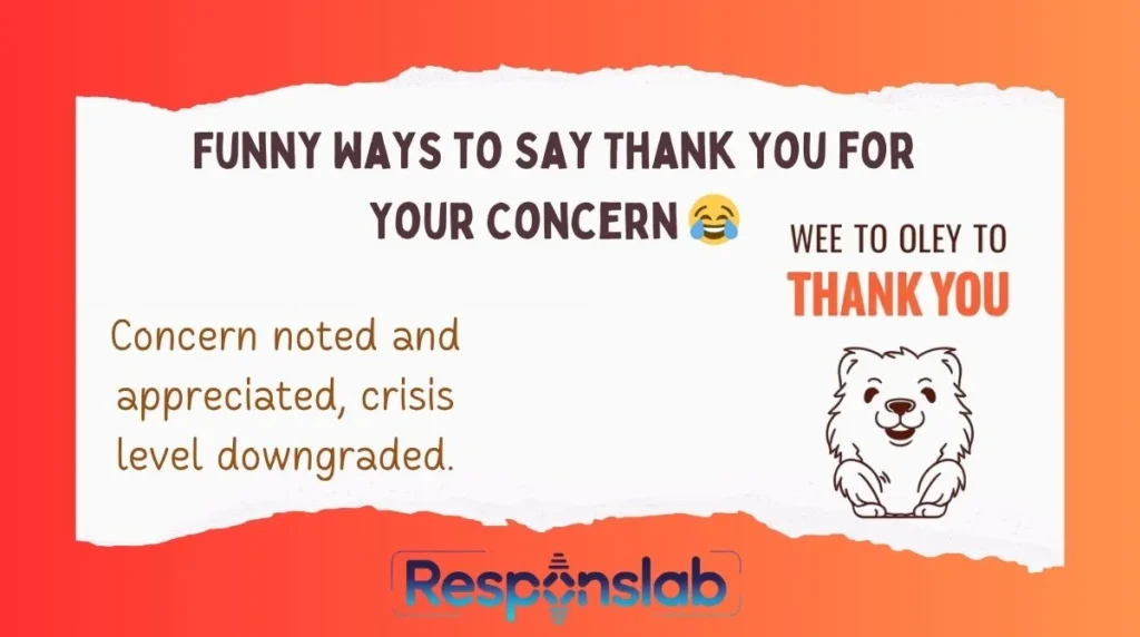 Funny Ways to Say Thank You for Your Concern 😂