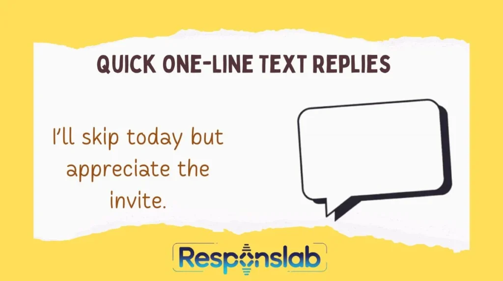Quick One-Line Text Replies