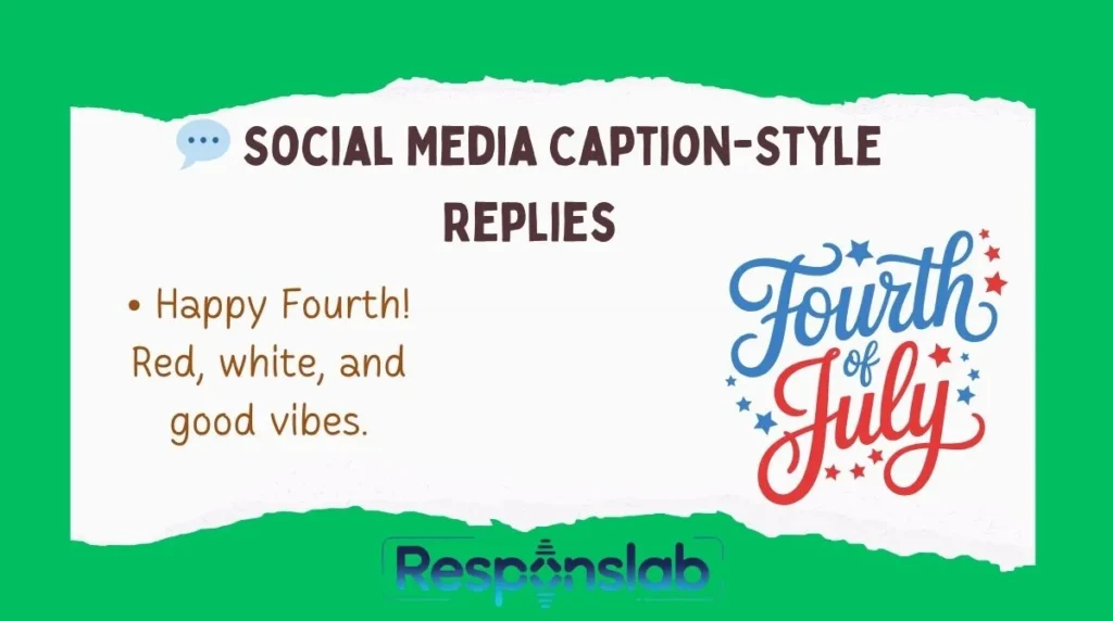 💬 Social Media Caption-Style Replies