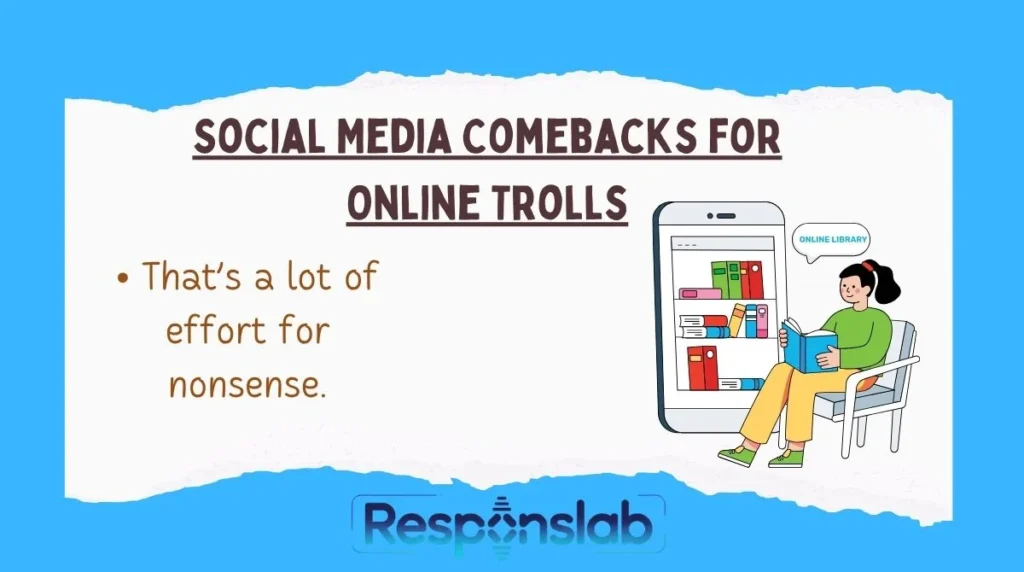Social Media Comebacks for Online Trolls
