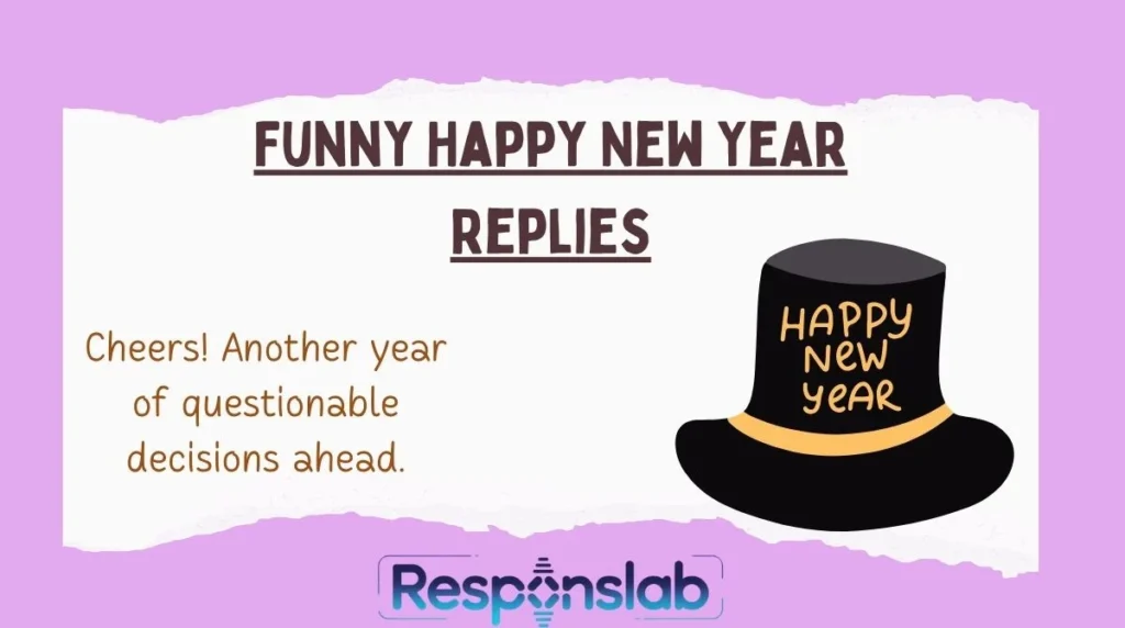 Funny Happy New Year Replies