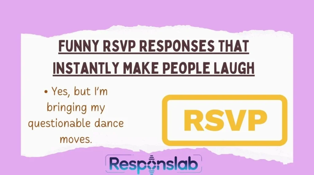 Funny RSVP Responses That Instantly Make People Laugh