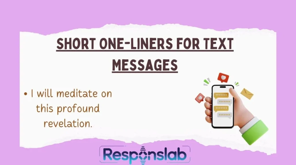 Short One-Liners for Text Messages