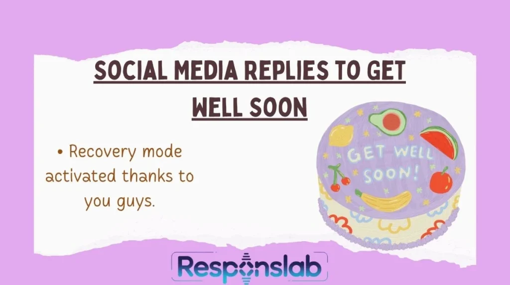 Social Media Replies to Get Well Soon
