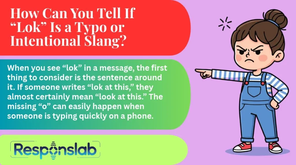How Can You Tell If “Lok” Is a Typo or Intentional Slang?