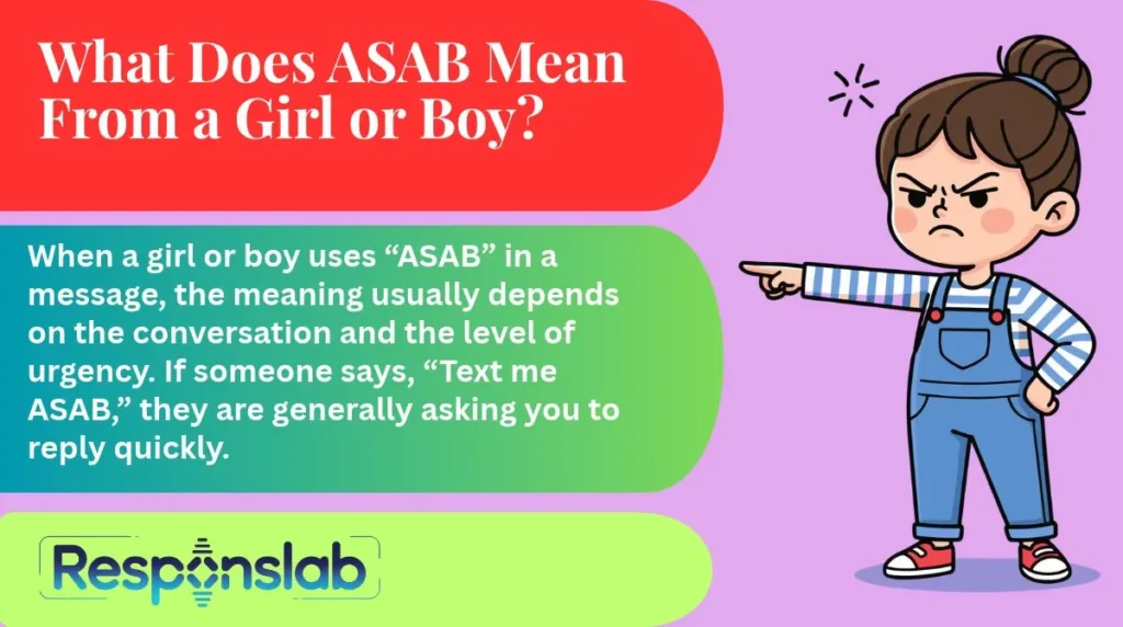 What Does ASAB Mean From a Girl or Boy?