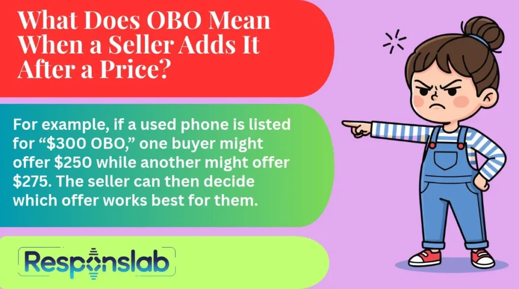 What Does OBO Mean When a Seller Adds It After a Price?