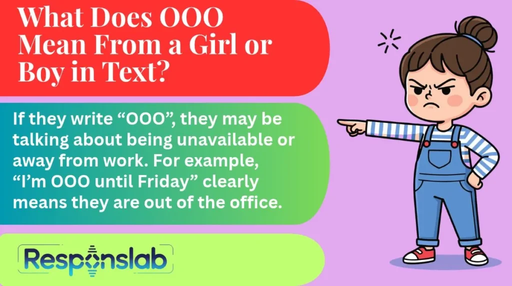 What Does OOO Mean From a Girl or Boy in Text?