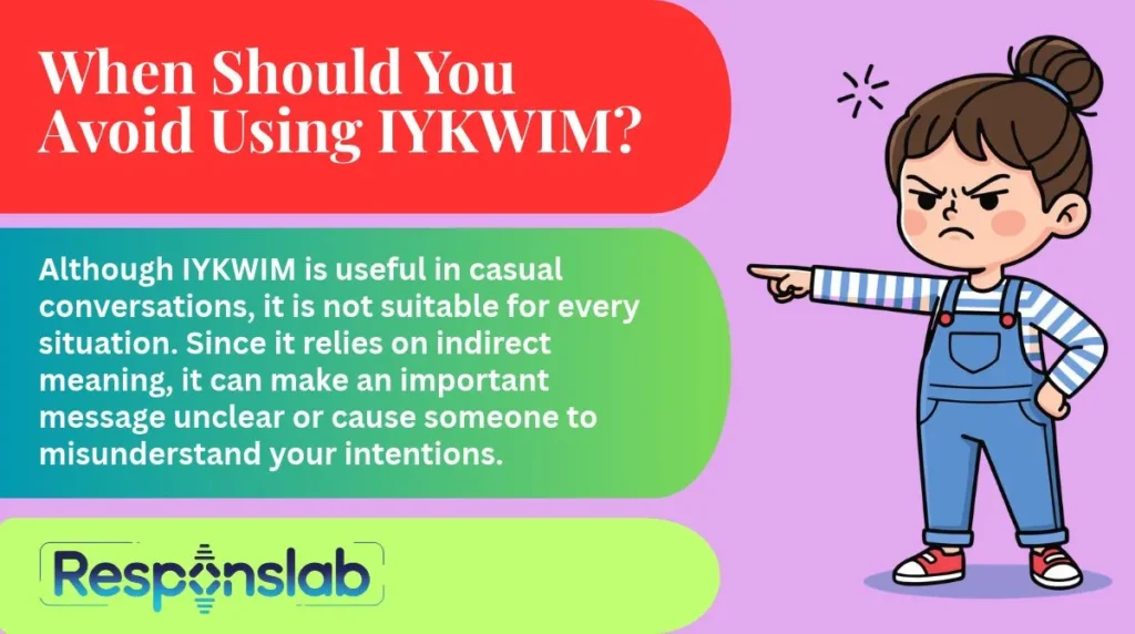 When Should You Avoid Using IYKWIM?