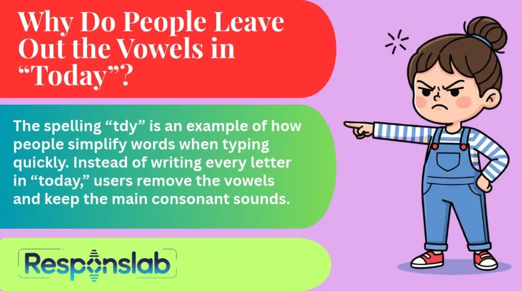 Why Do People Leave Out the Vowels in “Today”?