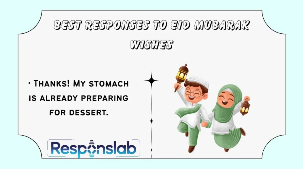 Best Responses to Eid Mubarak Wishes