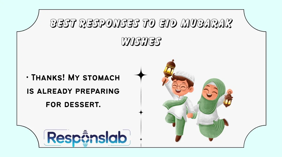Best Responses to Eid Mubarak Wishes