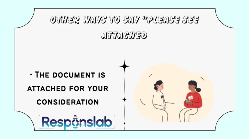 Other Ways to Say “Please See Attached