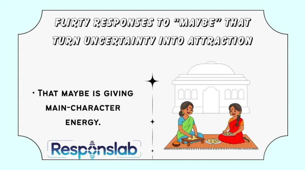 Flirty Responses to “Maybe” That Turn Uncertainty Into Attraction