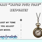 Funny “Watch Your Tone” Responses