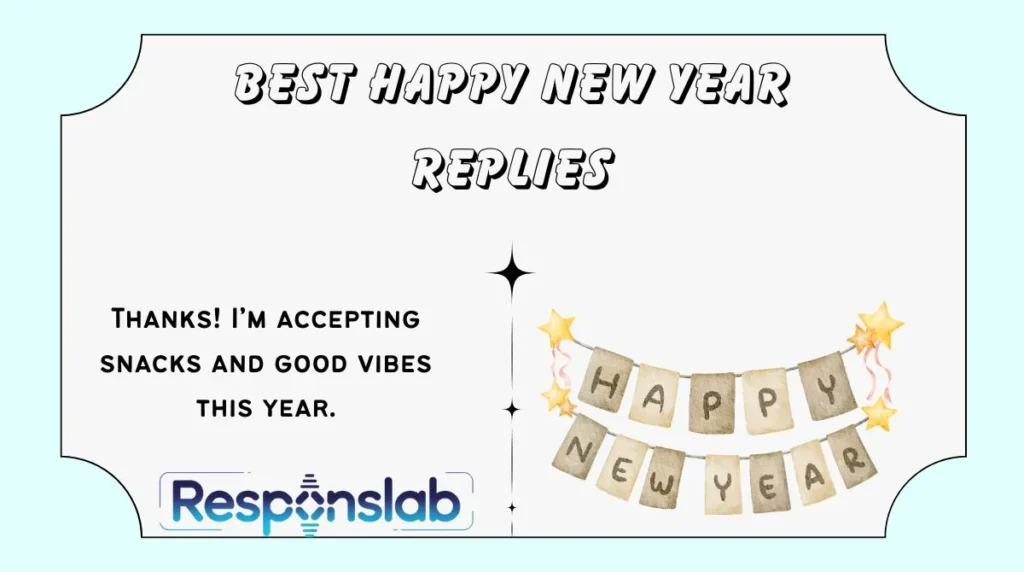 Best Happy New Year Replies