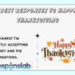 Best Responses to Happy Thanksgiving