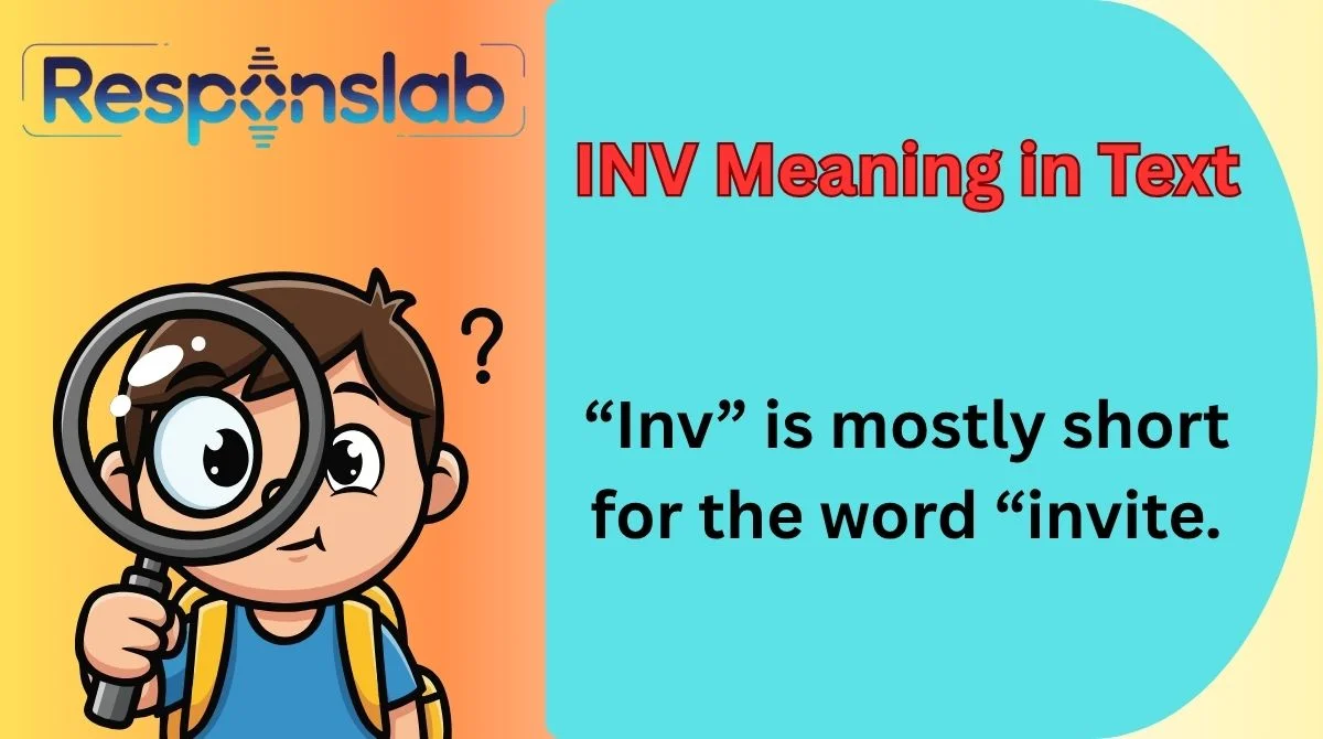 INV Meaning in Text