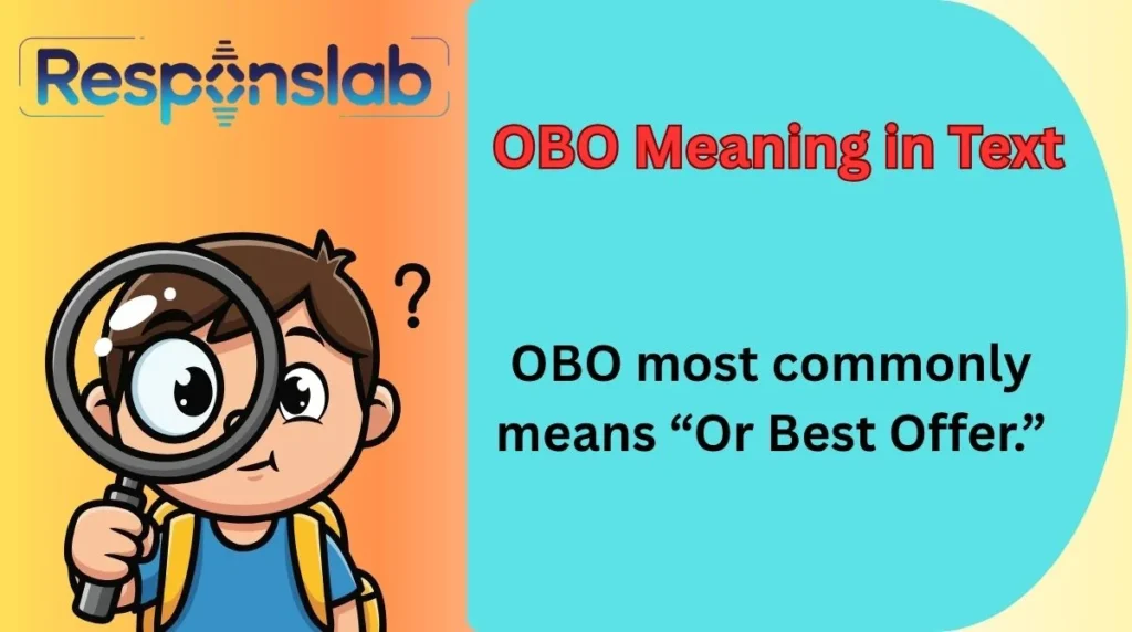 OBO Meaning in Text